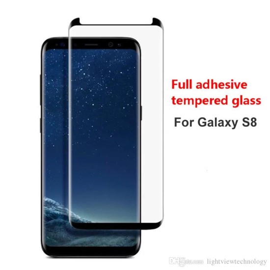 PELICULA DE VIDRO FULL GLUE TEMPERED SAMSUNG GALAXY S8 PRETO